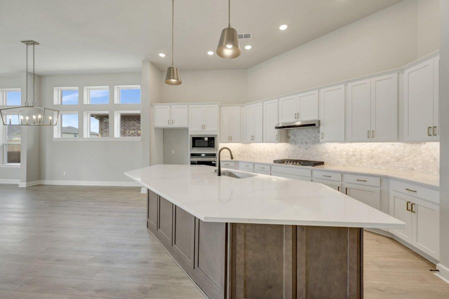 Furnished interior view inside a new home in Brookewater - Ascent Collection, Rosenberg (Image 12).