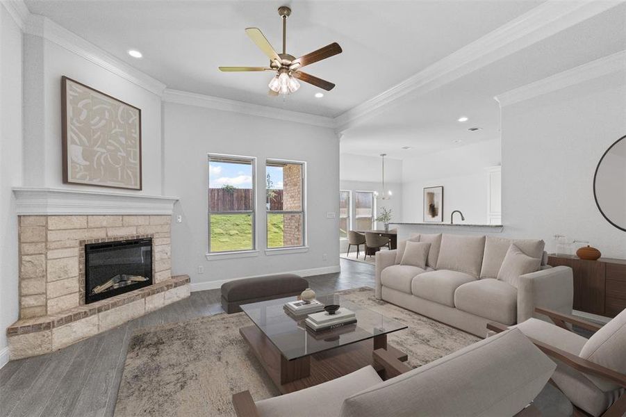 Virtually Staged: Living Room