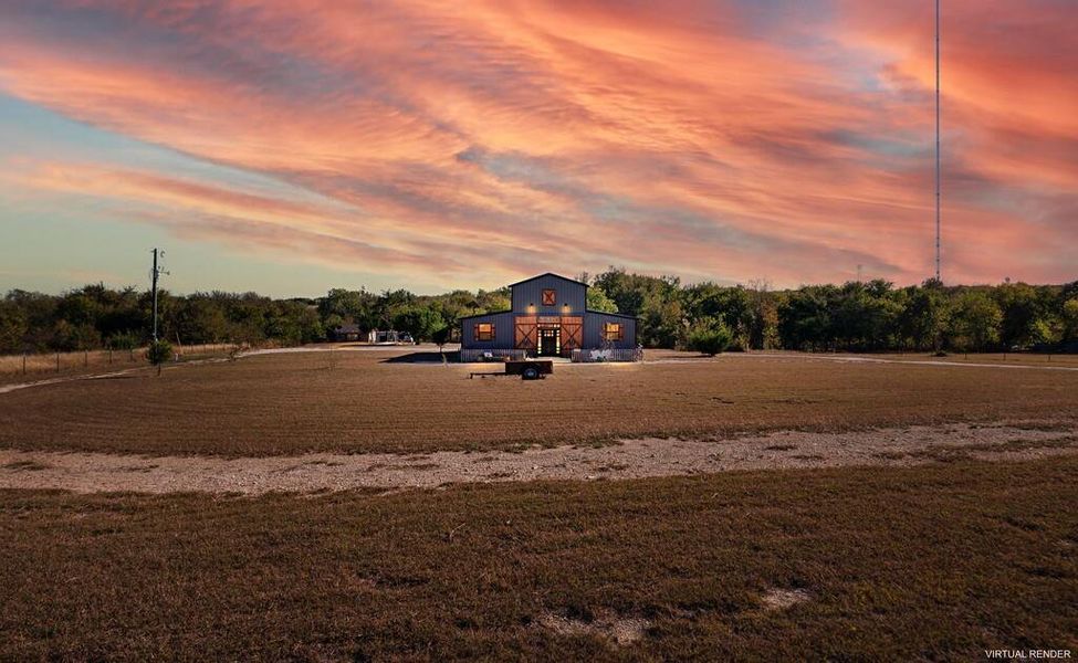 View of grassy yard with a rural view View of grassy yard with a rural view