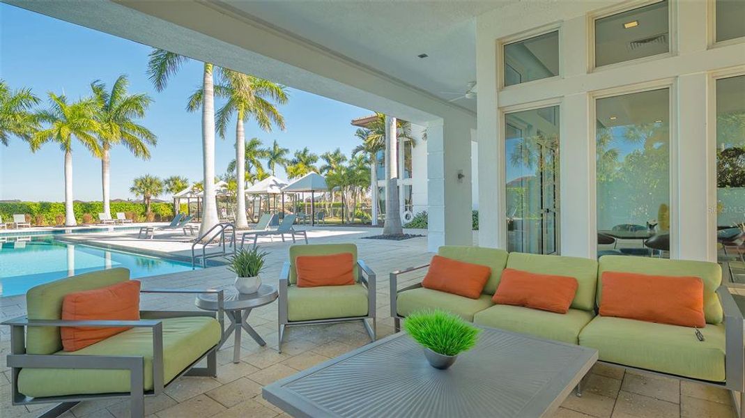 Exterior details and patio area of a home in , Sarasota (Image 33).
