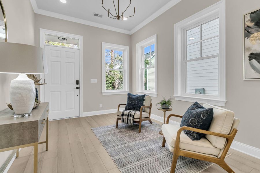 Furnished interior view inside a new home in , Charleston (Image 15).
