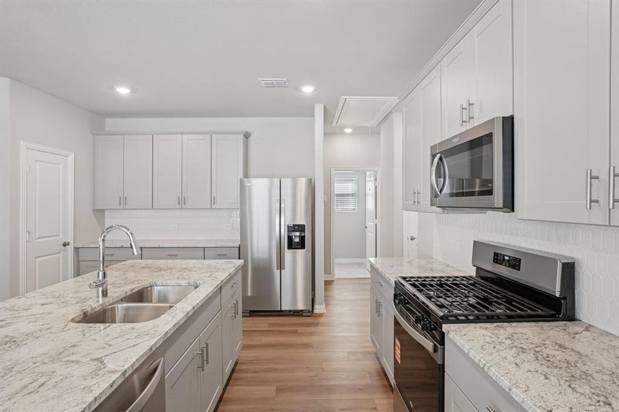 Photo is not of the actual home, but is an inspirational photo of builder’s model home and may depict options, furnishings, and/or decorator features that are not included.