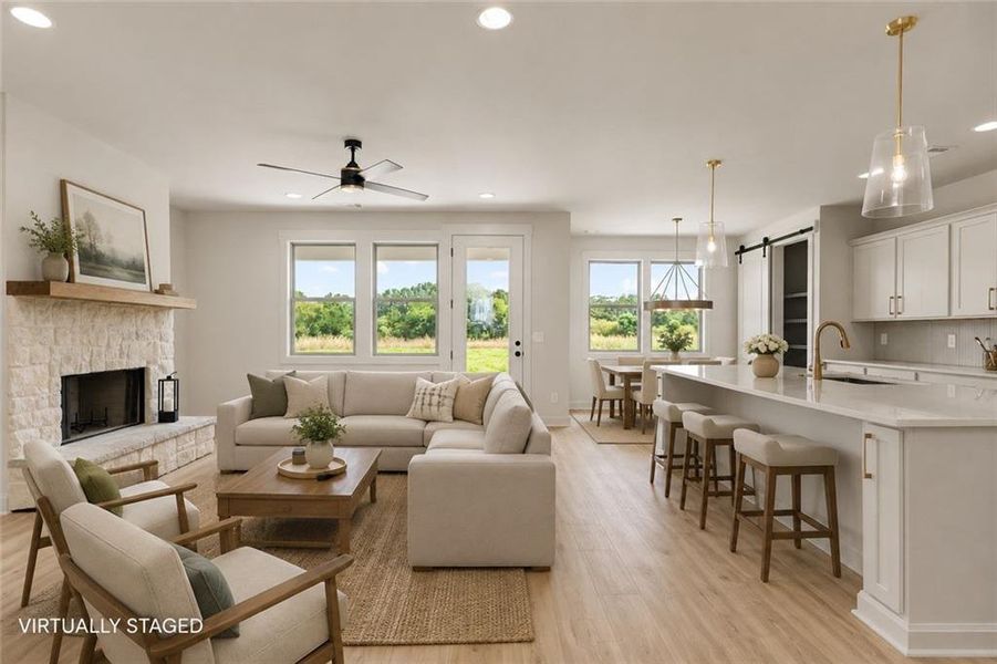 Furnished interior view inside a new home in , Madison (Image 6).