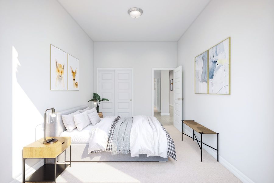 Representative furnished interior of a home built from the Kinglet by Tri Pointe Homes in Oakhill Reserve, Tomball (Image 12).