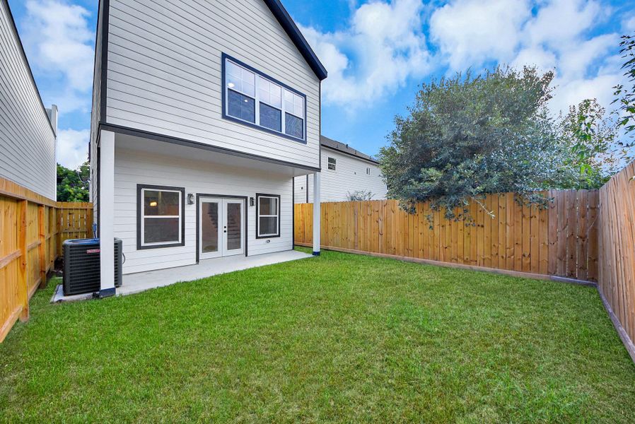 Exterior details and patio area of a home in , Houston (Image 27). Exterior details and patio area of a home in , Houston (Image 27).