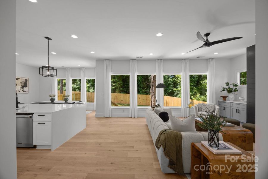 Furnished interior view inside a new home in , Charlotte (Image 17).