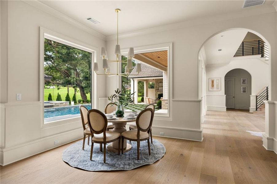 Furnished interior view inside a new home in , Canton (Image 61).
