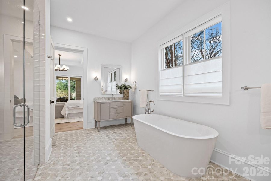 Furnished interior view inside a new home in , Charlotte (Image 18).