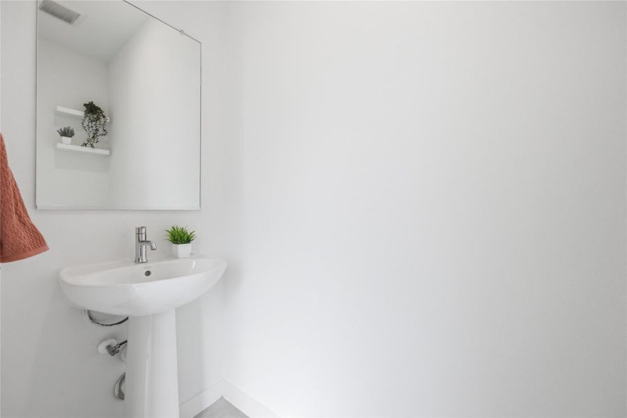 Downstairs half bath