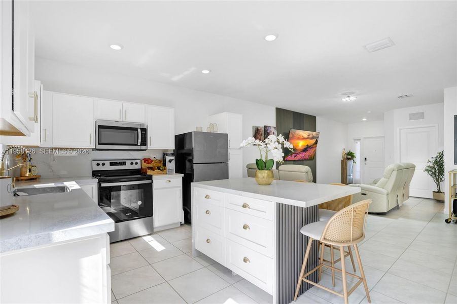 Furnished interior view inside a new home in Sebastian Isles, Florida City (Image 10).