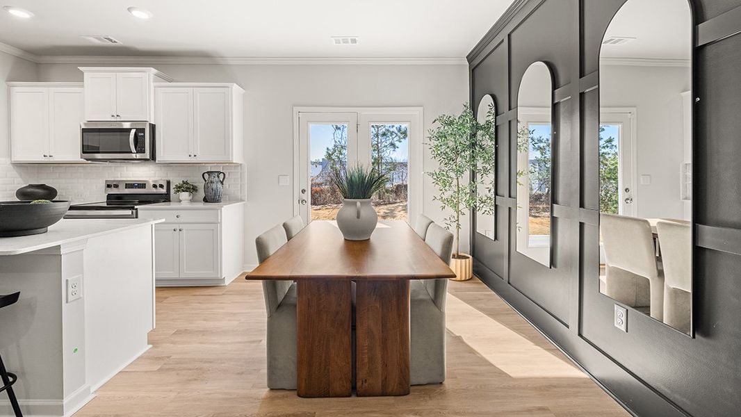 Furnished interior view inside a new home in Harvest Park, Decatur (Image 8). Furnished interior view inside a new home in Harvest Park, Decatur (Image 8).