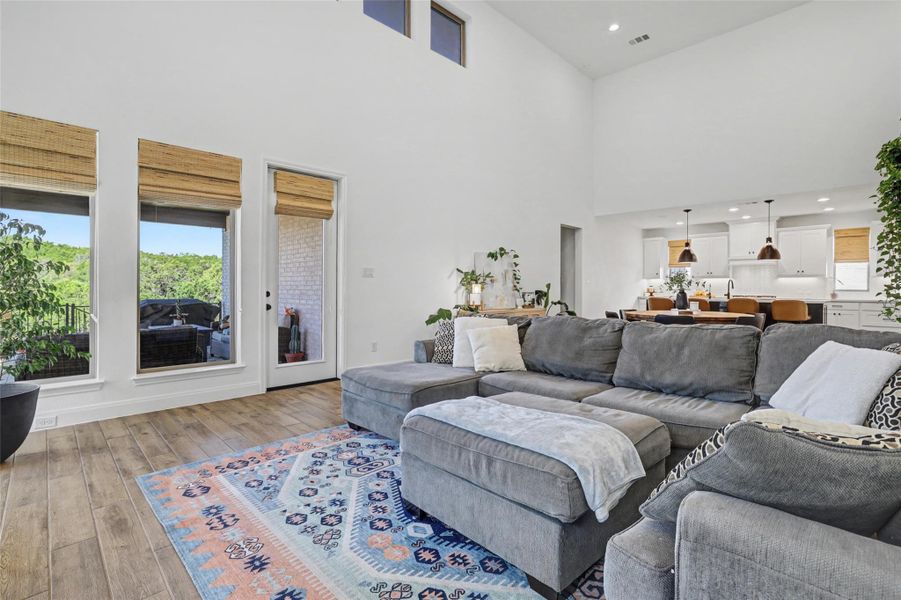 Large open spacious floor plan; barely lived in; blinds throughout; ceiling fans throughout; gutters all around; water softener with reverse osmosis system