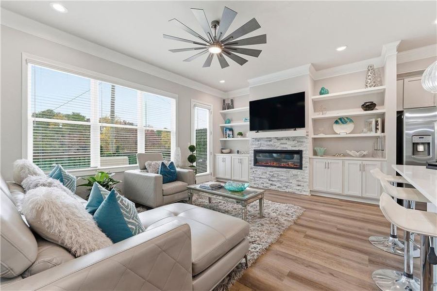 Furnished interior view inside a new home in , Decatur (Image 21).