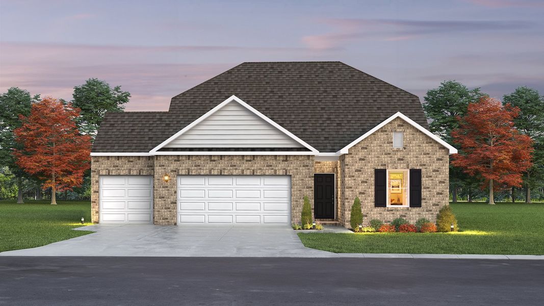 Traditional 1 with 3-Car Garage (R3)