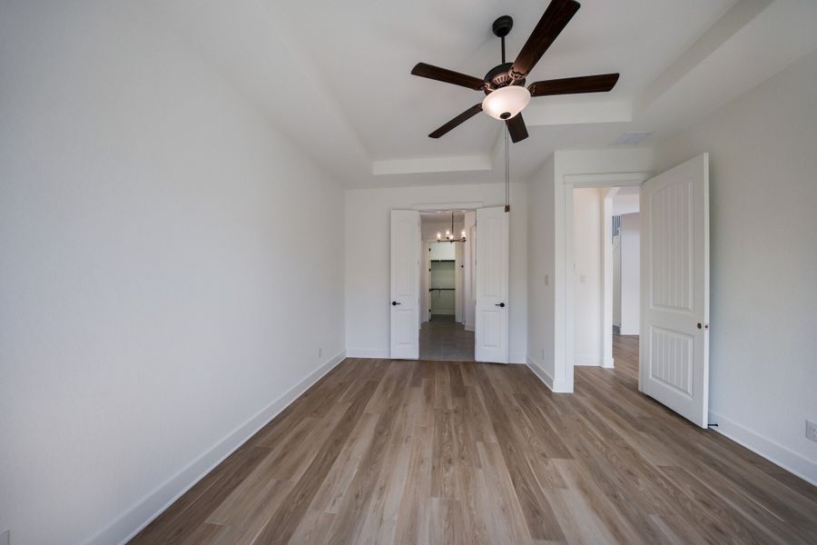 Representative unfurnished interior of a home built from the The Travis by Whitestone Custom Homes in Johnson Ranch, Bulverde (Image 47).