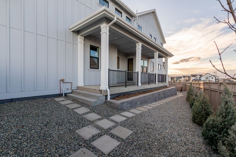 Representative exterior details of a home built from the Luxe by Scott Felder Homes in Westerly, Erie (Image 29).