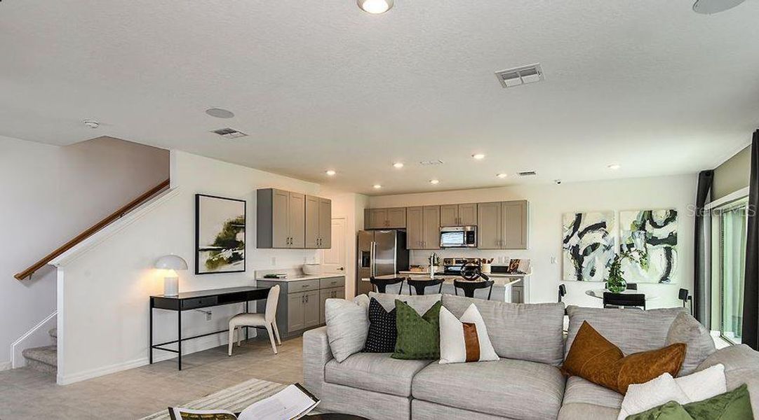 Furnished interior view inside a new home in Marion Creek, Haines City (Image 8). Furnished interior view inside a new home in Marion Creek, Haines City (Image 8).