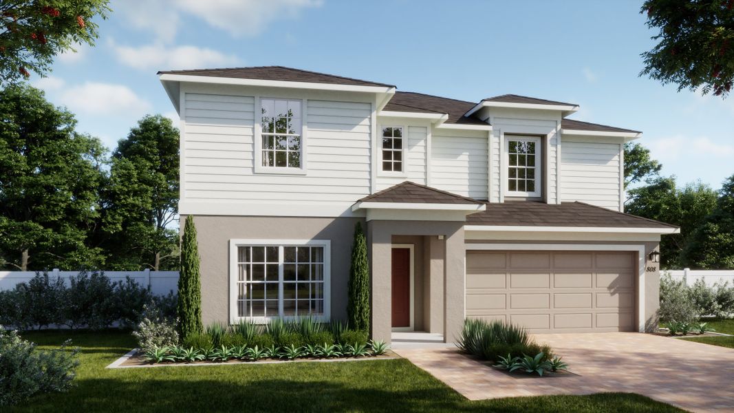 Representative exterior photo of a completed home built from the Finn by Risewell Homes in Watermark, Cocoa, FL (Image 3).