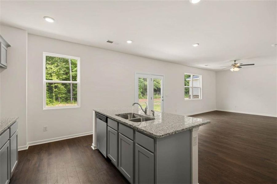 Furnished interior view inside a new home in The Reserve at Calcutta, Stockbridge (Image 11).
