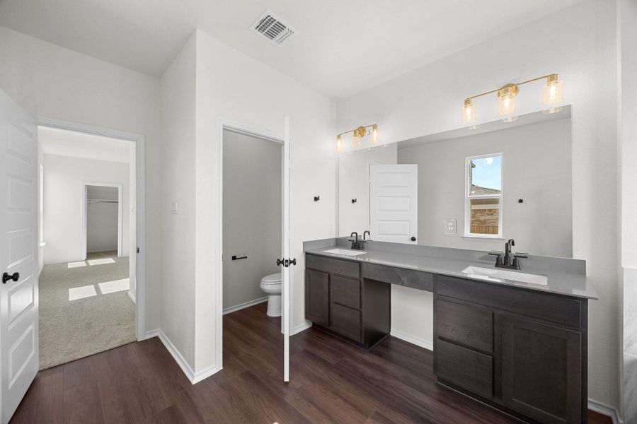 Furnished interior view inside a new home in Salerno - Classic Collection, Round Rock (Image 6).
