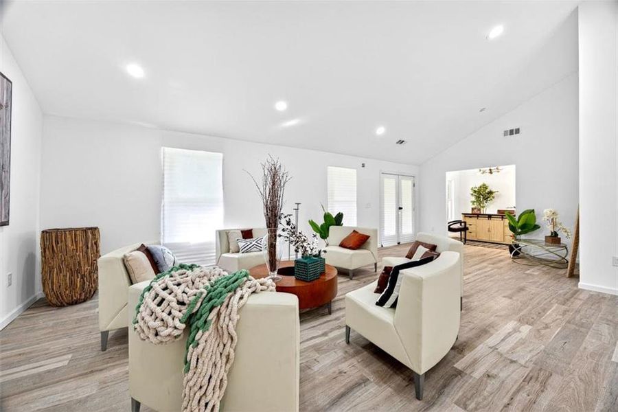 Furnished interior view inside a new home in , Atlanta (Image 4).