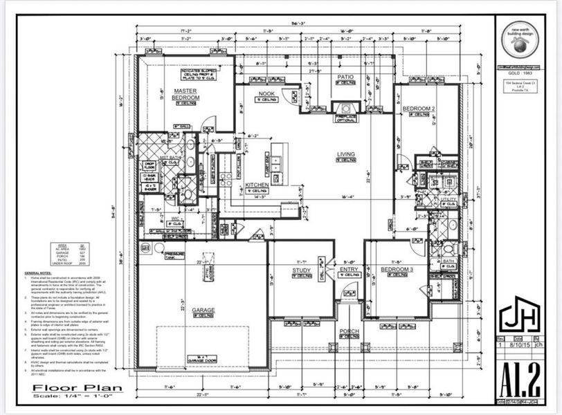 2D floor plan layout of this home in , Poolville, TX (Image 6).