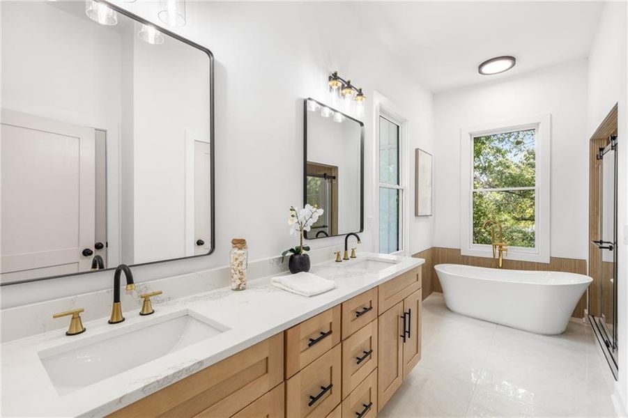 Furnished interior view inside a new home in , Atlanta (Image 30). Furnished interior view inside a new home in , Atlanta (Image 30).