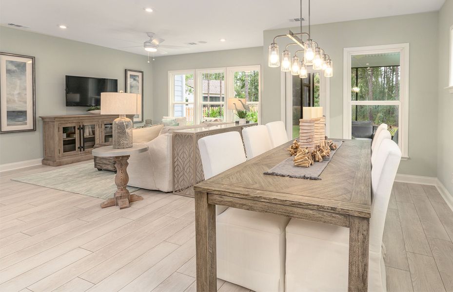 Furnished interior view inside a new home in Midpoint at New Riverside, Bluffton (Image 5).