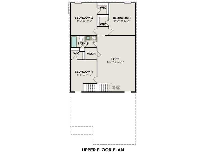 2D floor plan layout for the The San Marcos E by Davidson Homes LLC in Hannah Heights, Seguin, TX (Image 4).