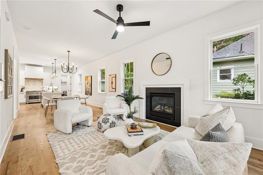 Furnished interior view inside a new home in , Decatur (Image 12).