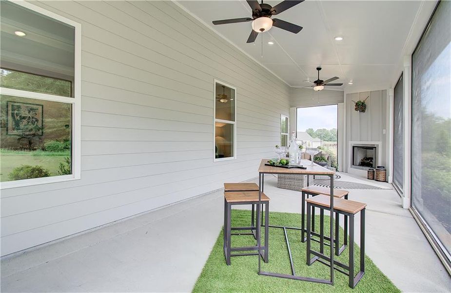 Exterior details and patio area of a home in Fowler Farms, Auburn (Image 3).