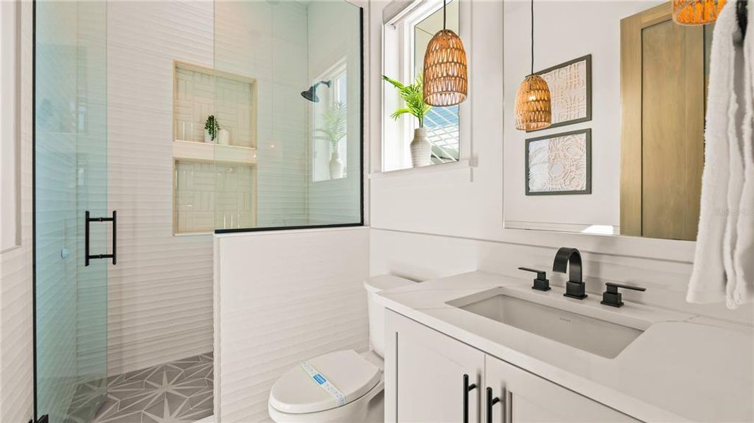 Furnished interior view inside a new home in , Sarasota (Image 59). Furnished interior view inside a new home in , Sarasota (Image 59).