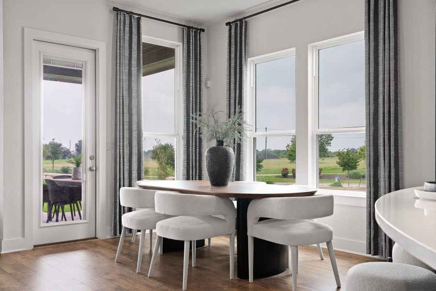 Representative furnished interior of a home built from the Madison – 50′ Lot by Chesmar Homes in Elyson, Katy (Image 5).