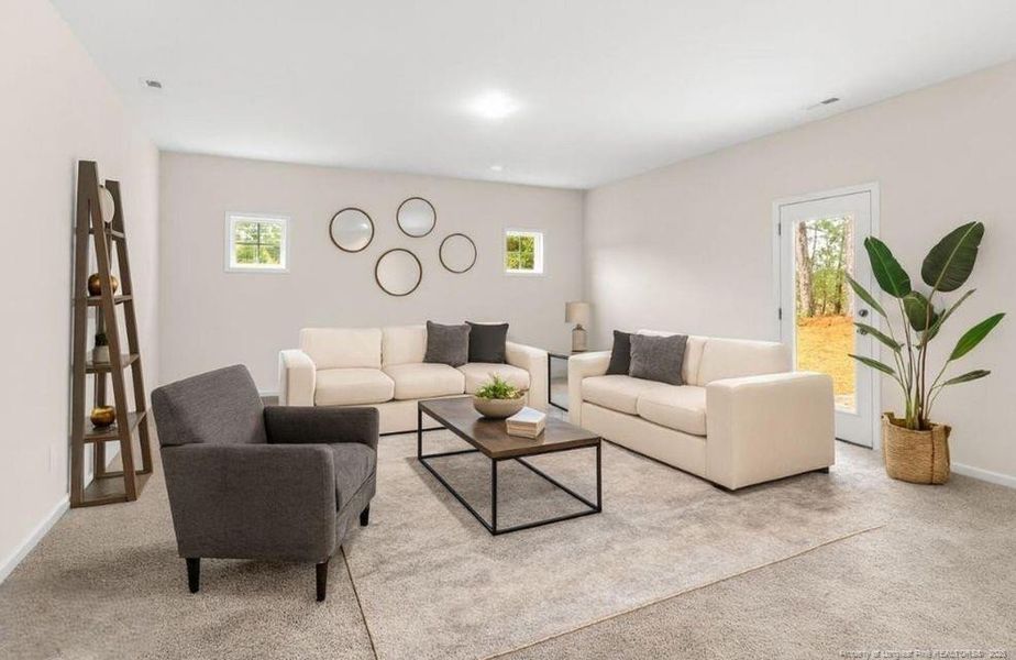 Living Room - virtually staged