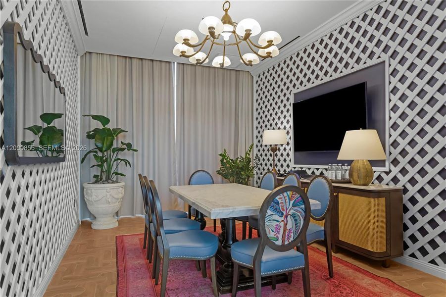 Furnished interior view inside a new home in NoMad Residences, Miami (Image 10).
