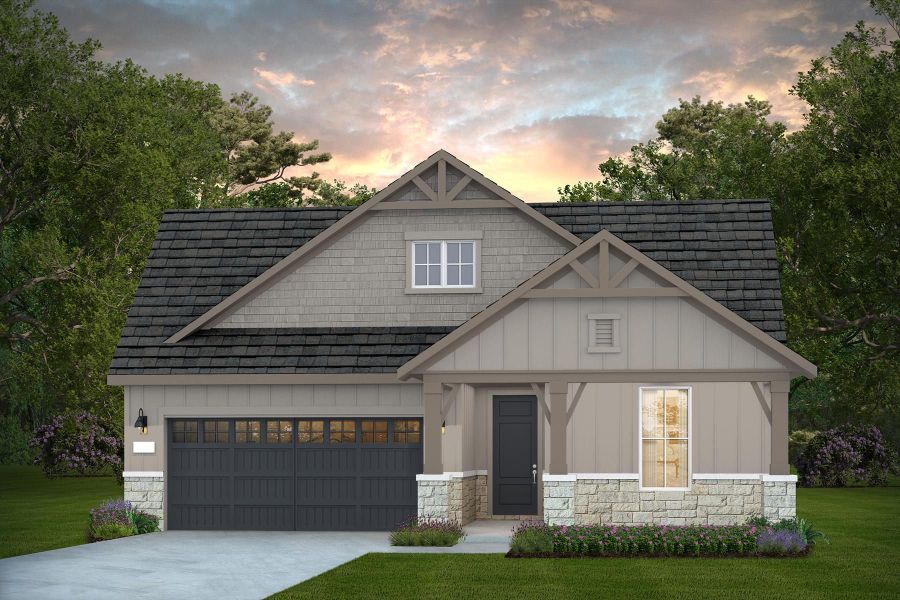 Representative exterior photo of a completed home built from the Palmary by Del Webb in Sun City Texas, Georgetown, TX (Image 31). Representative exterior photo of a completed home built from the Palmary by Del Webb in Sun City Texas, Georgetown, TX (Image 31).