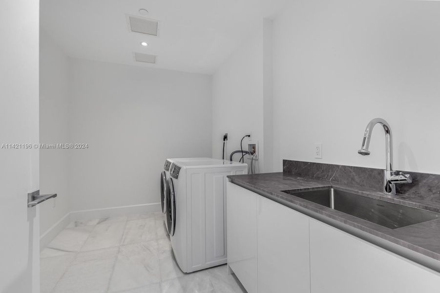 Huge Laundry room.