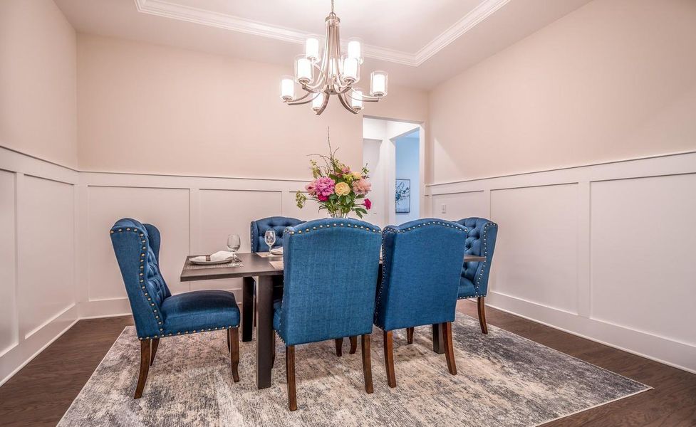 Representative furnished interior of a home built from the Muirfield by Greybrook Homes in Edmunds Farm, Clover (Image 19).