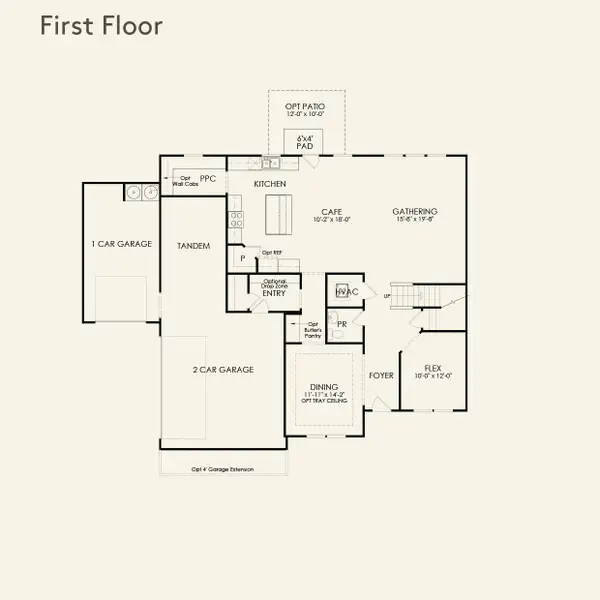 2D floor plan layout for the Riverton by Pulte Homes in Traditions of Braselton, Jefferson, GA (Image 5). 2D floor plan layout for the Riverton by Pulte Homes in Traditions of Braselton, Jefferson, GA (Image 5).