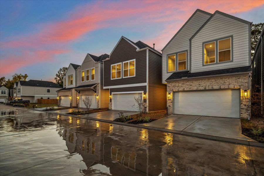 Front exterior of a new home in , Houston, TX, highlighting curb appeal (Image 25). Front exterior of a new home in , Houston, TX, highlighting curb appeal (Image 25).