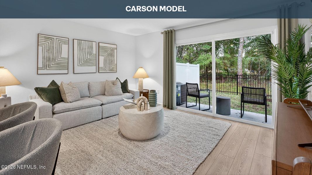 Furnished interior view inside a new home in Hansen Creek, Jacksonville (Image 10).
