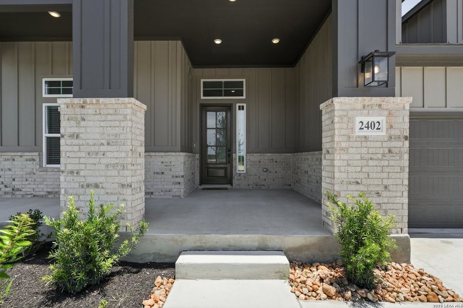 Exterior details and patio area of a home in Prominence Urban, San Antonio (Image 29). Exterior details and patio area of a home in Prominence Urban, San Antonio (Image 29).