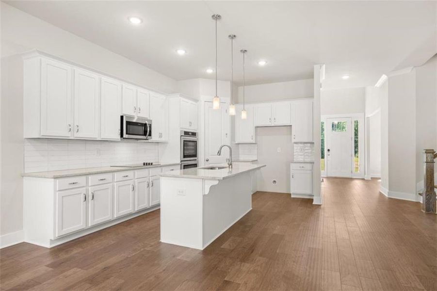 Furnished interior view inside a new home in Traditions of Braselton, Jefferson (Image 10).