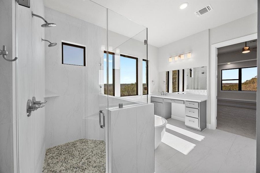 Furnished interior view inside a new home in Riverstone, Georgetown (Image 10).