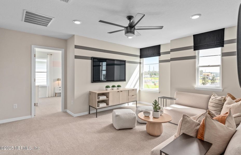 Furnished interior view inside a new home in Westerly Park at Wildlight, Yulee (Image 15).