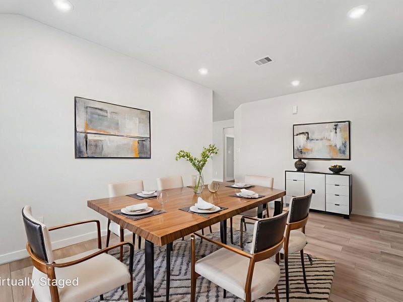 Furnished interior view inside a new home in Massey Oaks - Premier Series, Pearland (Image 10).