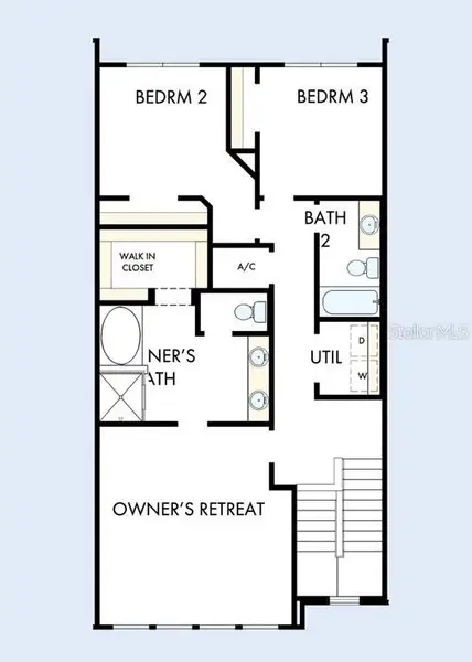 2D floor plan layout of this home in , Wesley Chapel, FL (Image 3).