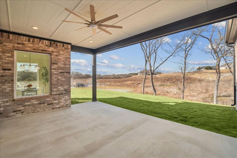 Exterior details and patio area of a home in , Azle (Image 3). Exterior details and patio area of a home in , Azle (Image 3).