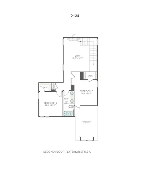 2D floor plan layout for the Marlowe by Tri Pointe Homes in Addison Hill, Charlotte, NC (Image 4).