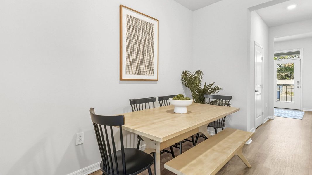 Furnished interior view inside a new home in The Gardens at Bay Street, Sarasota (Image 6).